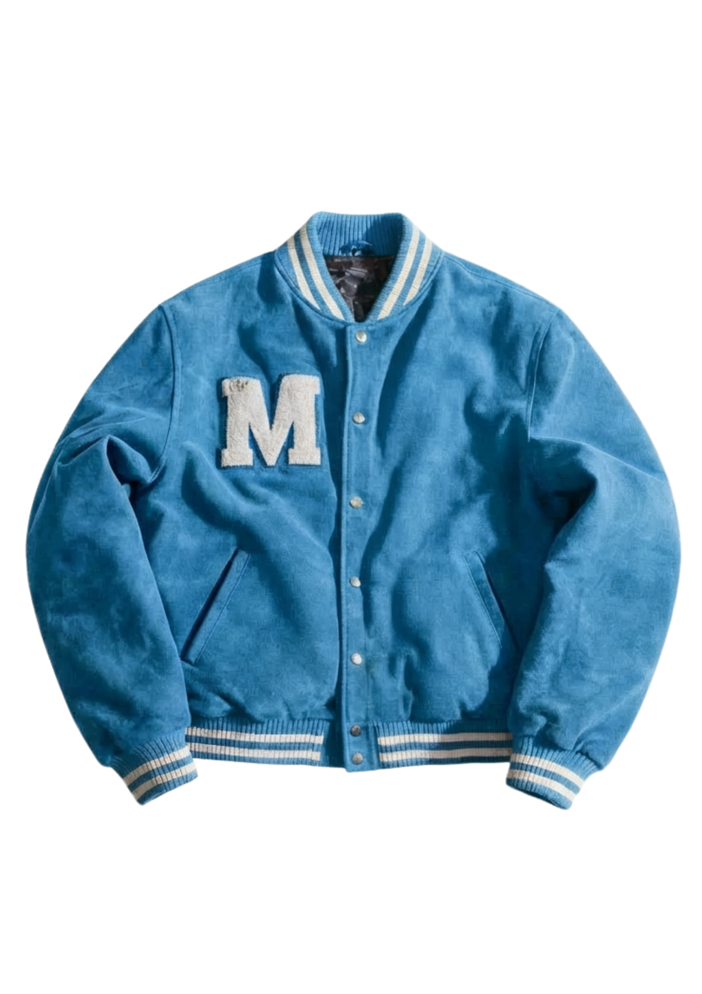 THE VARSITY JACKET — POWDER BLUE / COCONUT MILK