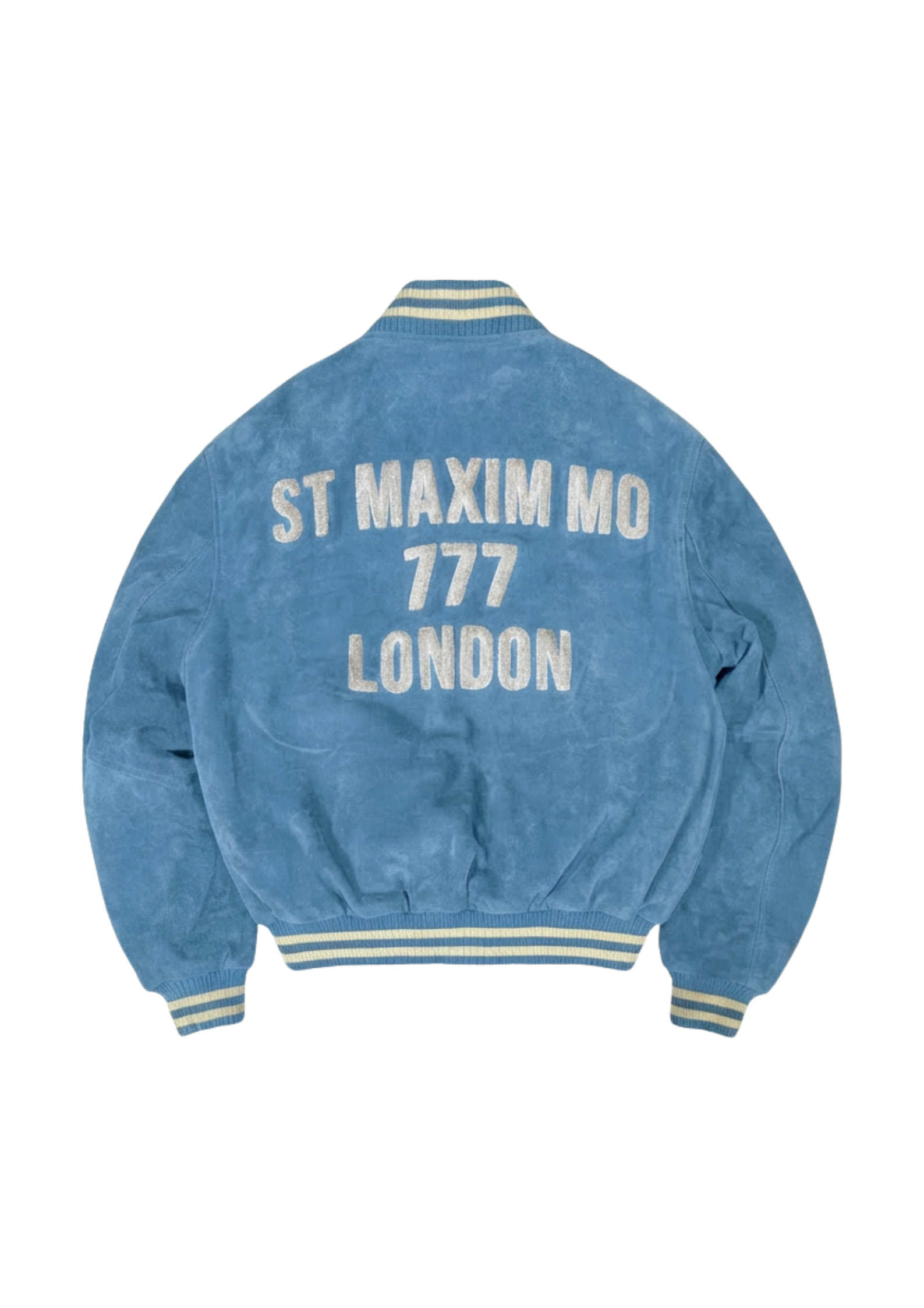 THE VARSITY JACKET — POWDER BLUE / COCONUT MILK