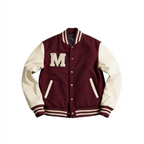 THE CLASSIC VARSITY JACKET — RHUBARB / COCONUT MILK