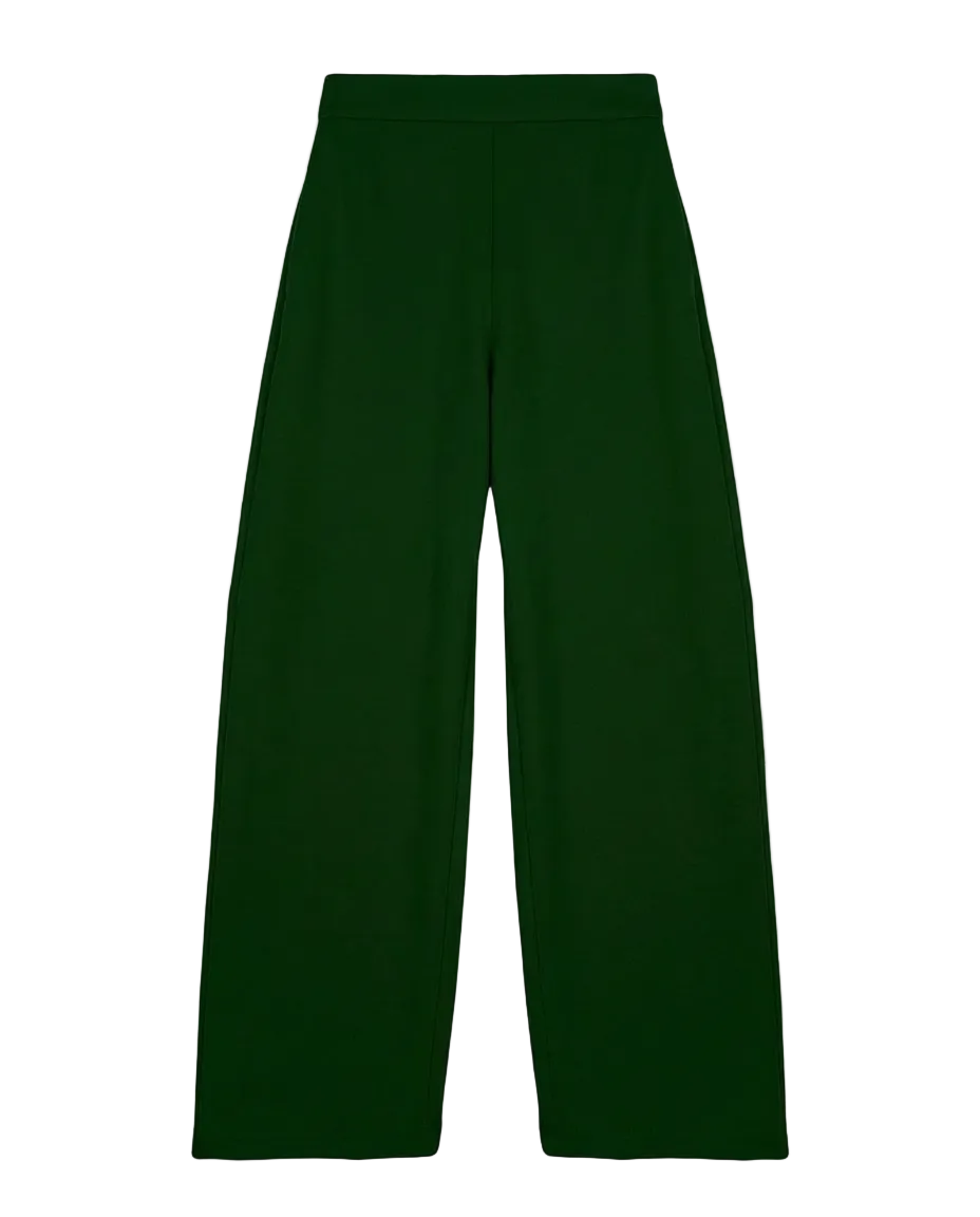 THE RELAXED WIDE LEG TROUSER — Green